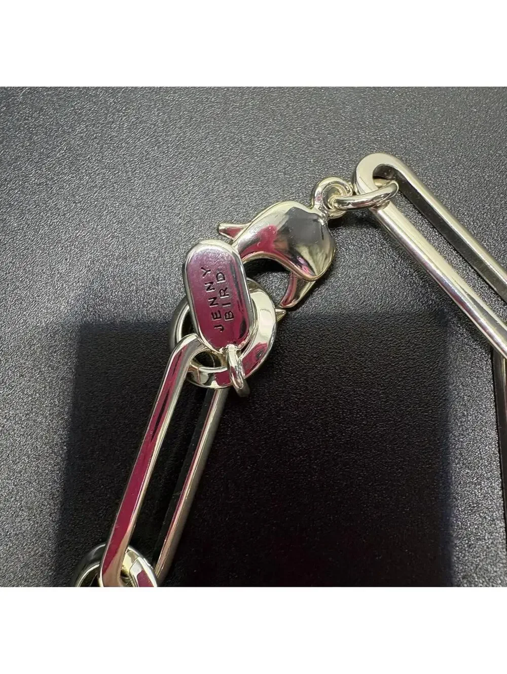 Jenny Bird Silver Paper Clip Necklace - Picture 3 of 4